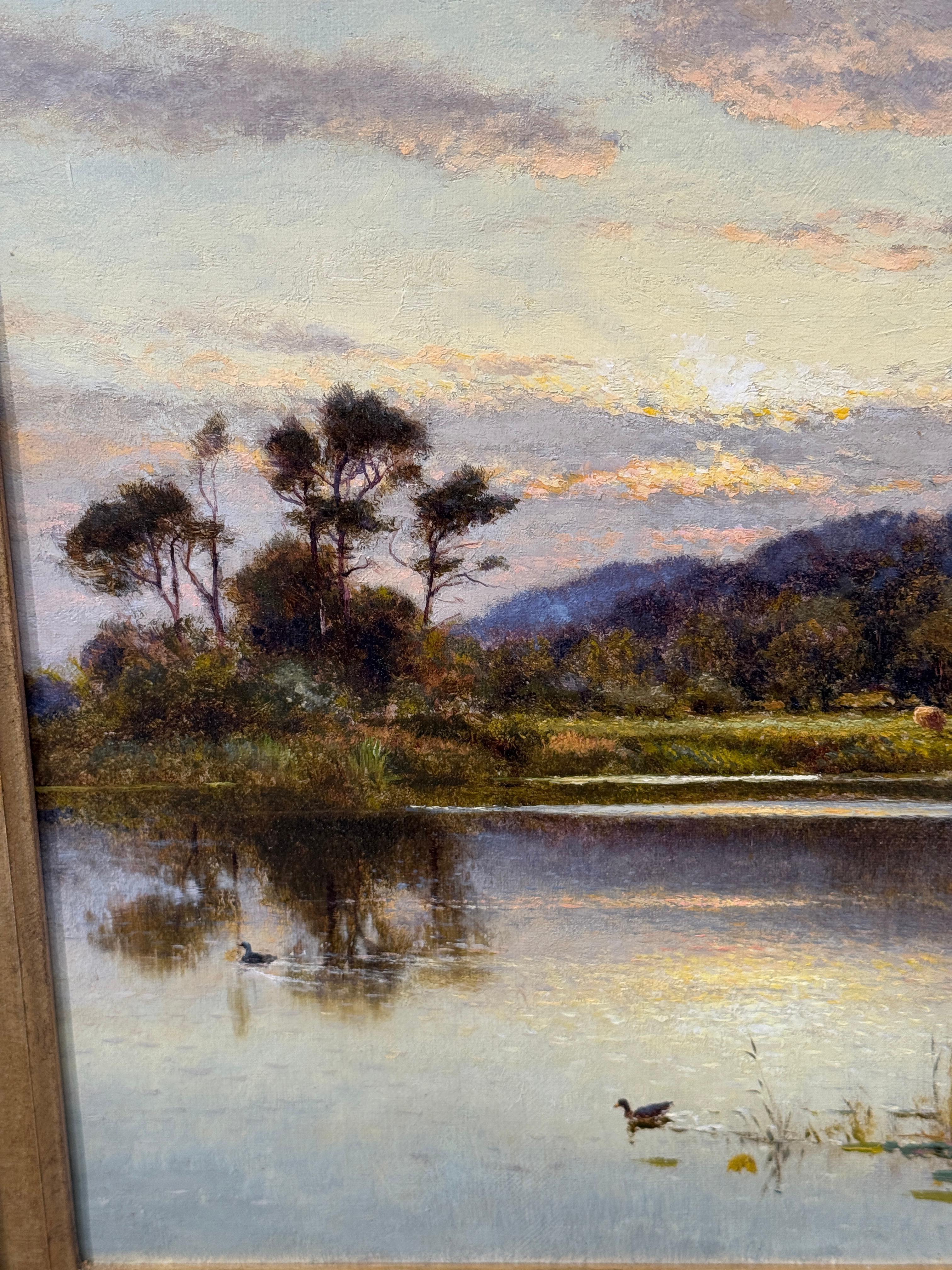 19th century English, landscape view on the Thames with im Angebot 4