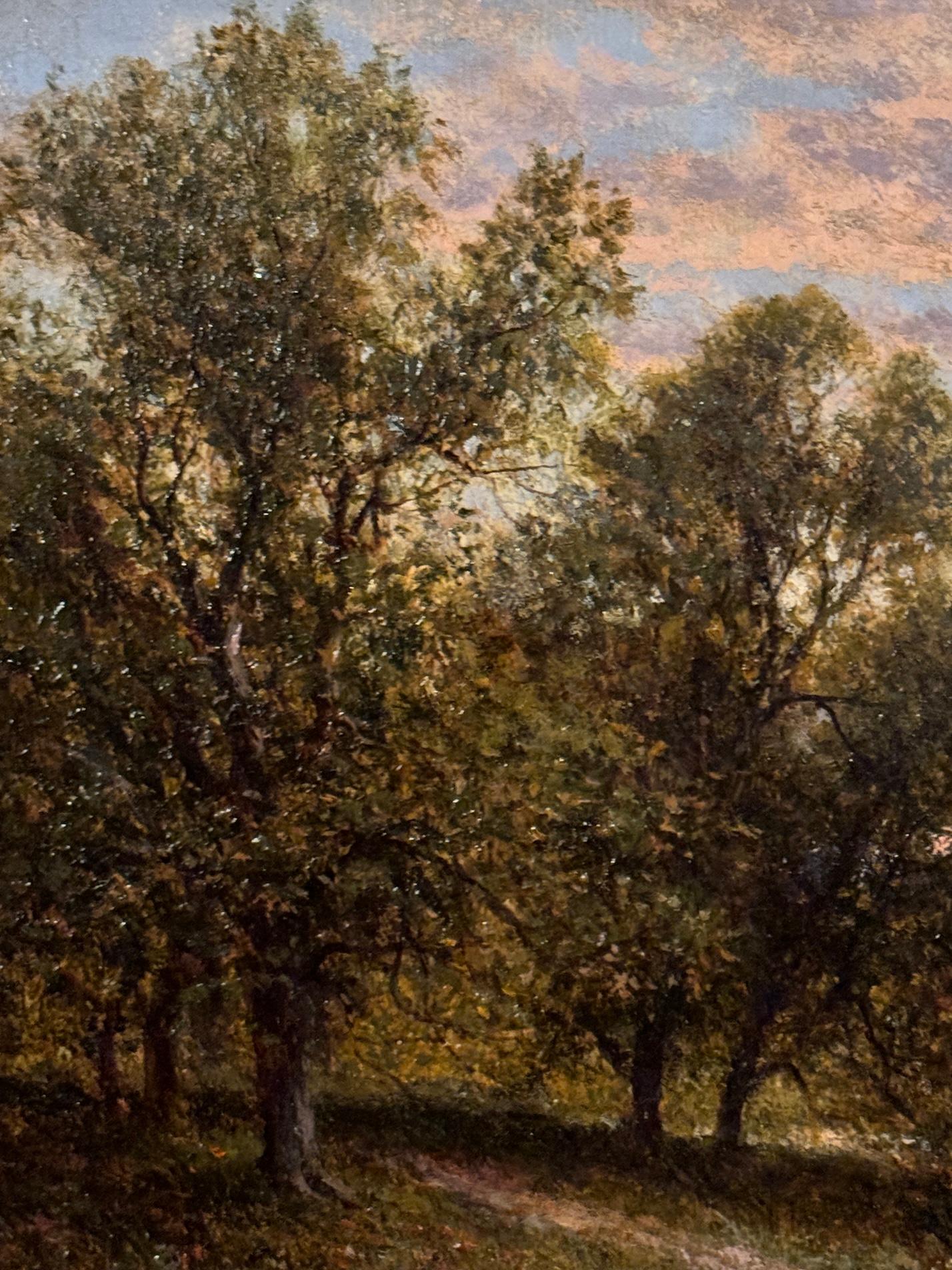 English Victorian River landscape, The Ferry on the Thames at Isleworth 1