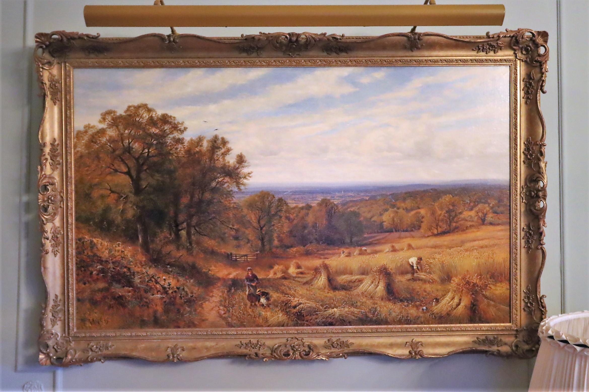Harvest Scene - Painting by Alfred Augustus Glendening Snr