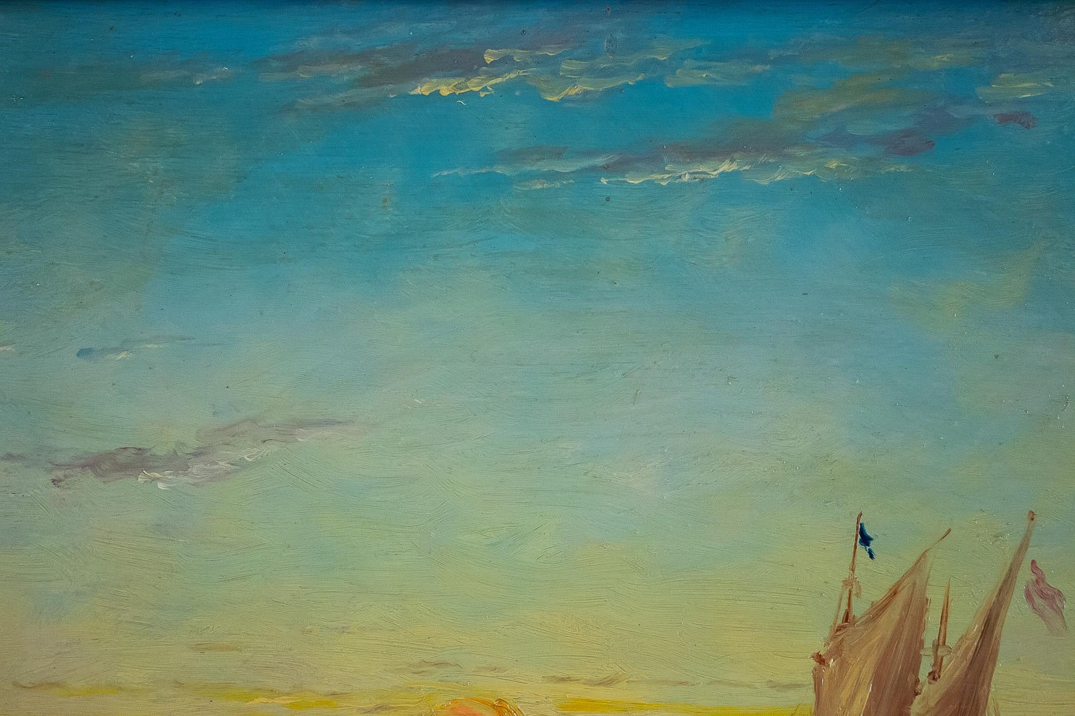Alfred Bachmann, Pair of Oil on Panel Venice Views, circa 1890-1910 In Good Condition In Saint Ouen, FR