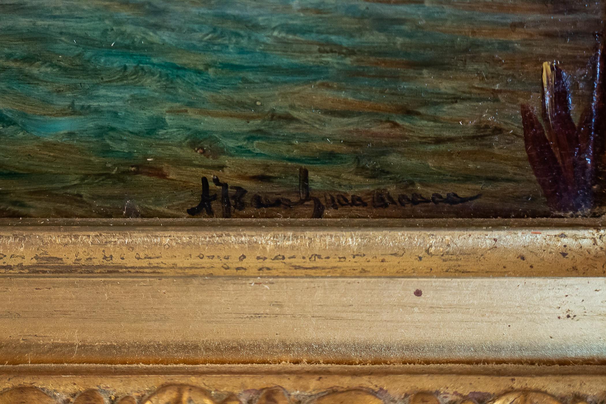 Wood Alfred Bachmann, Pair of Oil on Panel Venice Views, circa 1890-1910
