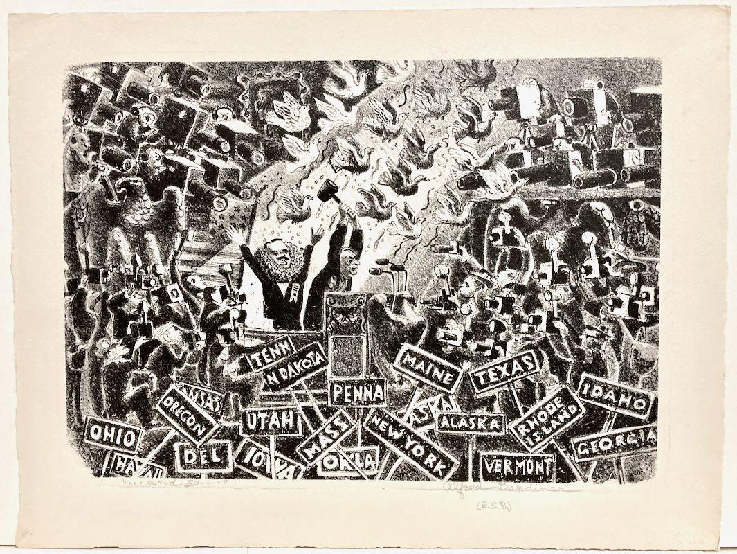 Alfred Bendiner, ...And So..., 1948, Republican Convention nominating Dewey For Sale 1