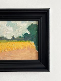 Impressionist landscape, oil on cardboard