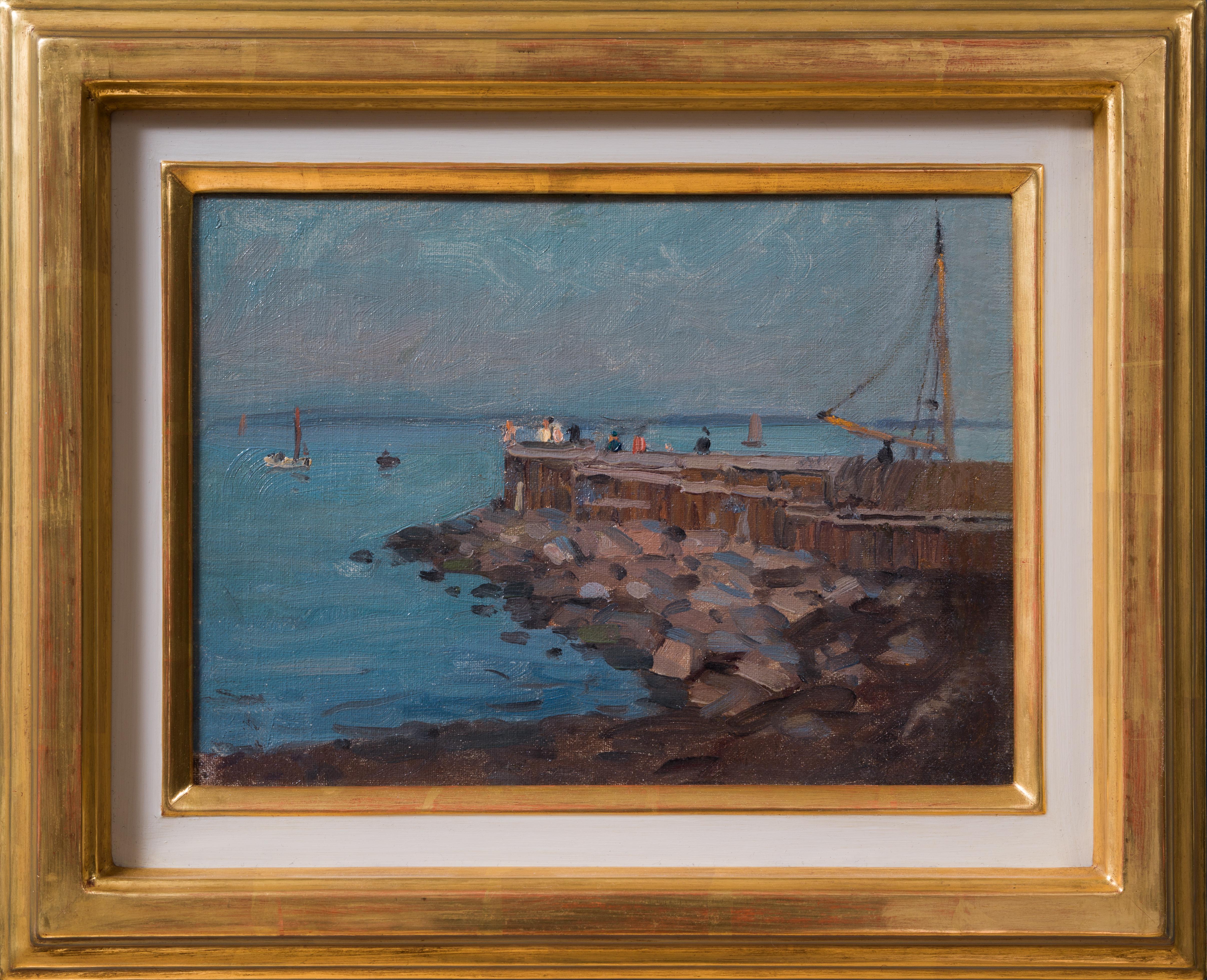 French Harbor Scene, Le Havre – Alfred Bergström