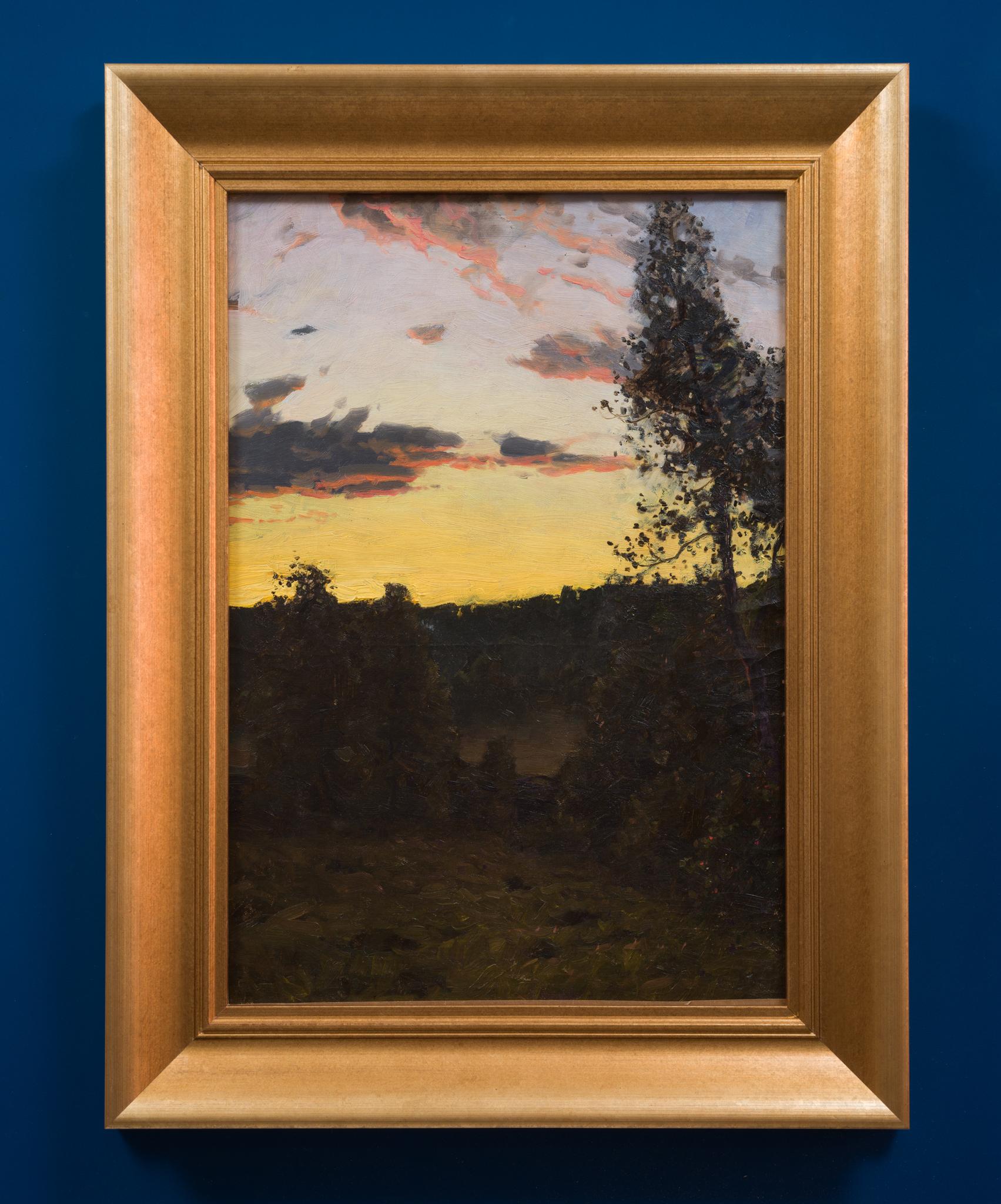 Landscape Oil Painting Called Golden Horizon By Swedish Artist Alfred Bergström 5