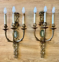 Alfred Beurdeley - Pair Of Louis XVI Style Wall Sconces