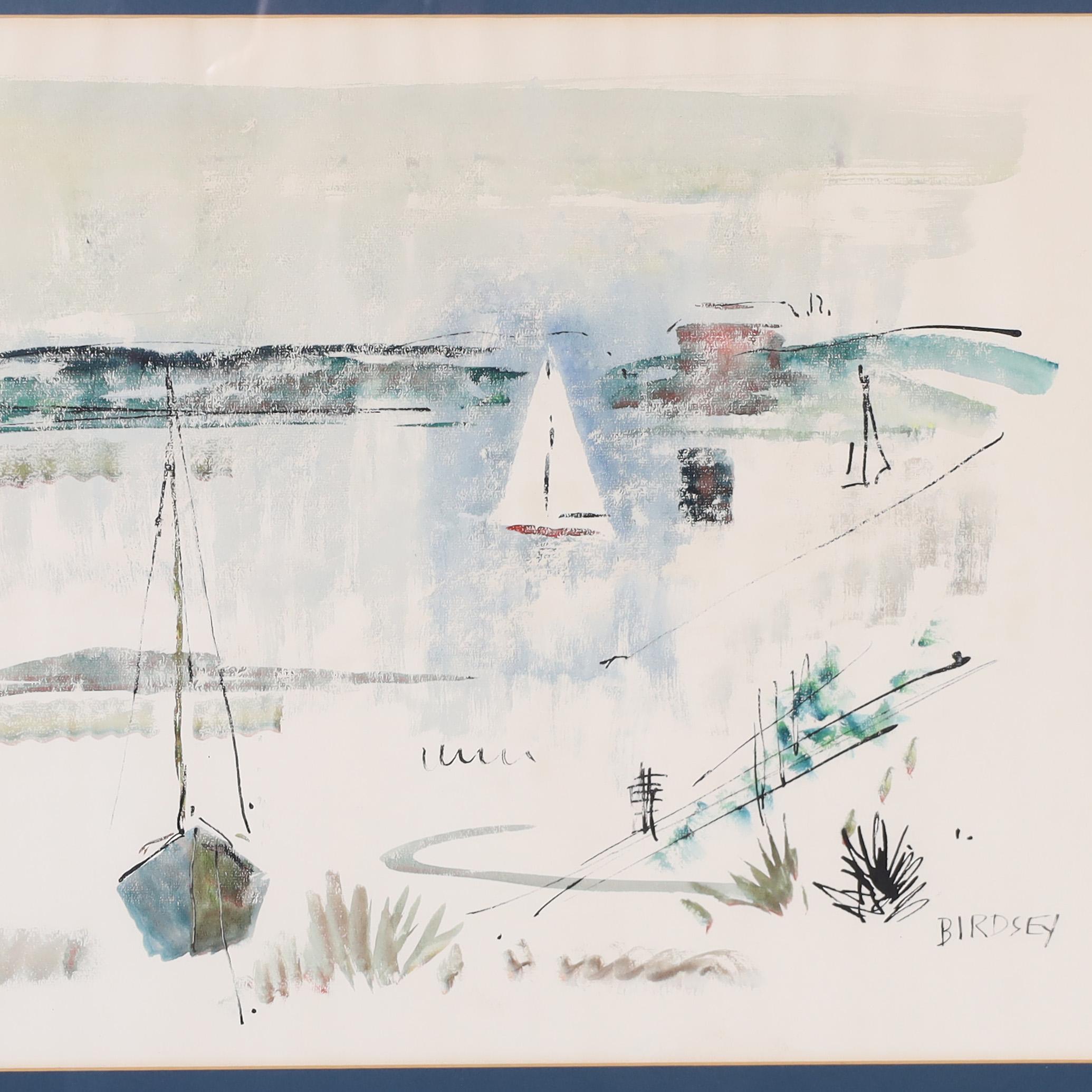Pair of Watercolors on Paper of Bermuda by Alfred Birdsey 6