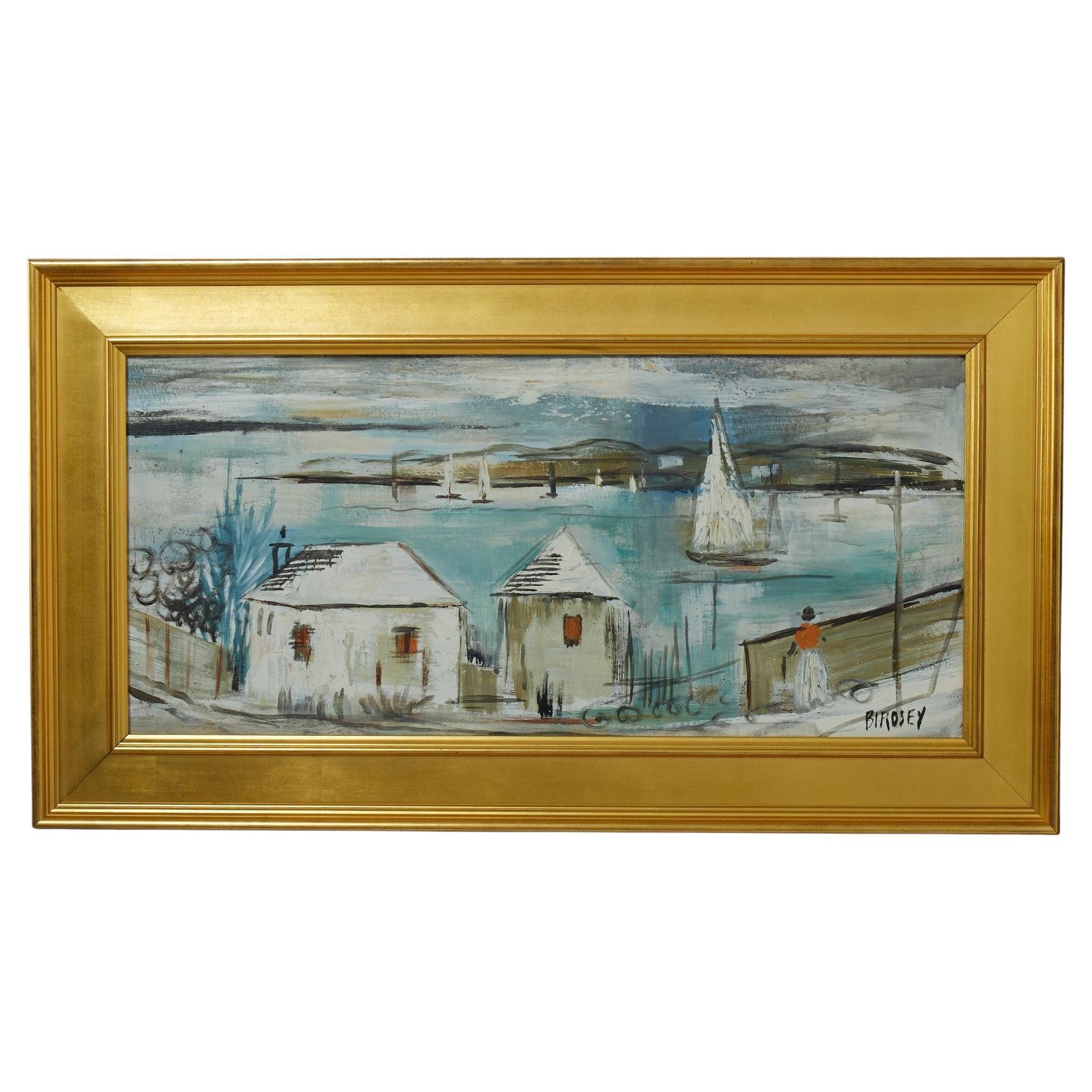 Quadro d'epoca di Alfred Birdsey con paesaggio delle Bermuda