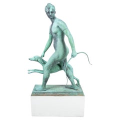 Alfred Boucher "Diana" Patinated Bronze