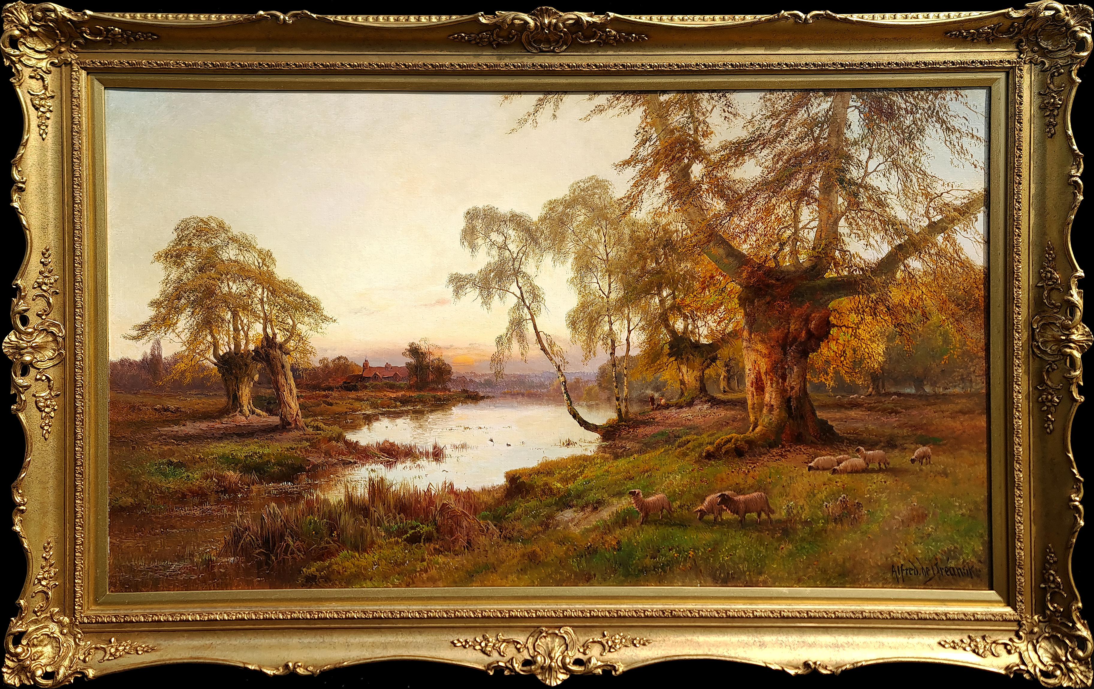 Landscape Painting di Alfred Breanski Senior - Burnham Beeches