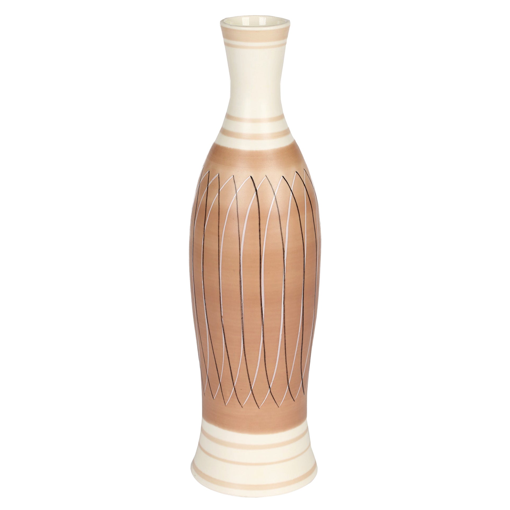 Alfred Burgess Read Mid-Century Poole Pottery Vase in PRB Pattern For Sale