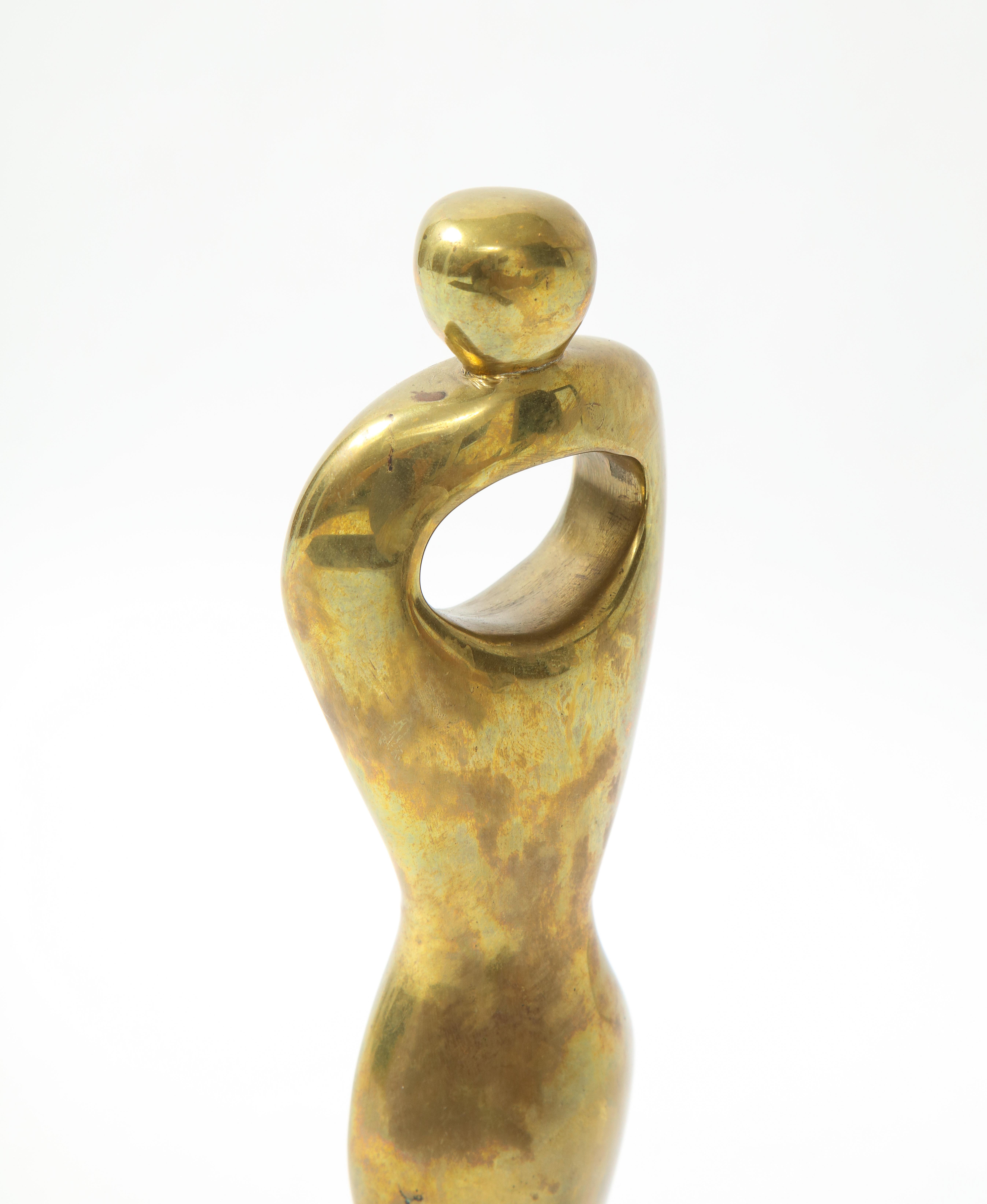 Alfred Burlini Abstract Bronze Figure For Sale 2