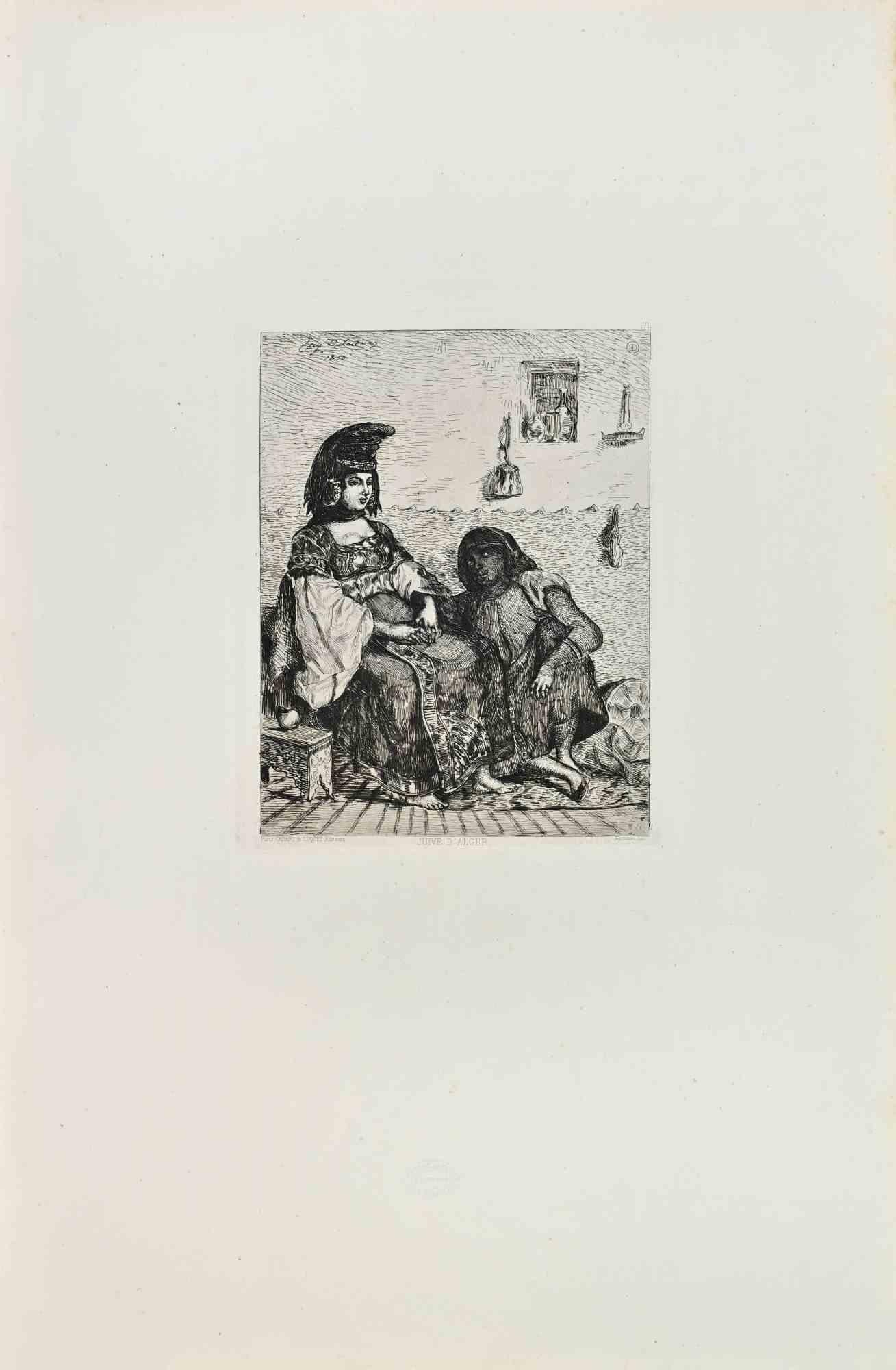 Juive d'Alger is an artwork realized by Alfred Cadart in the 1870s.

Etching.

Image size:21x16

Good conditions.



Realized for the "Société des Aquafortistes. Born on the initiative of the publisher Alfred Cadart, the Société des Aquafortistes