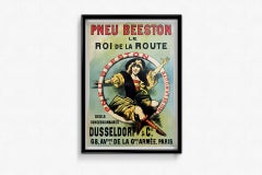 Circa 1900 Original poster for Beeston Tires by Alfred Choubrac - Advertising