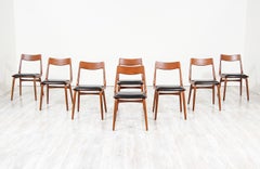 Alfred Christensen "Boomerang" Teak Dining Chairs for Slagelse Møbelfabrik