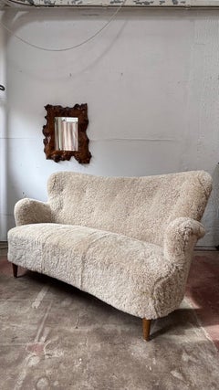 Alfred Christensen, Danish sofa in shearling sheepskin
