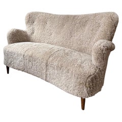 Alfred Christensen, Danish sofa in shearling sheepskin