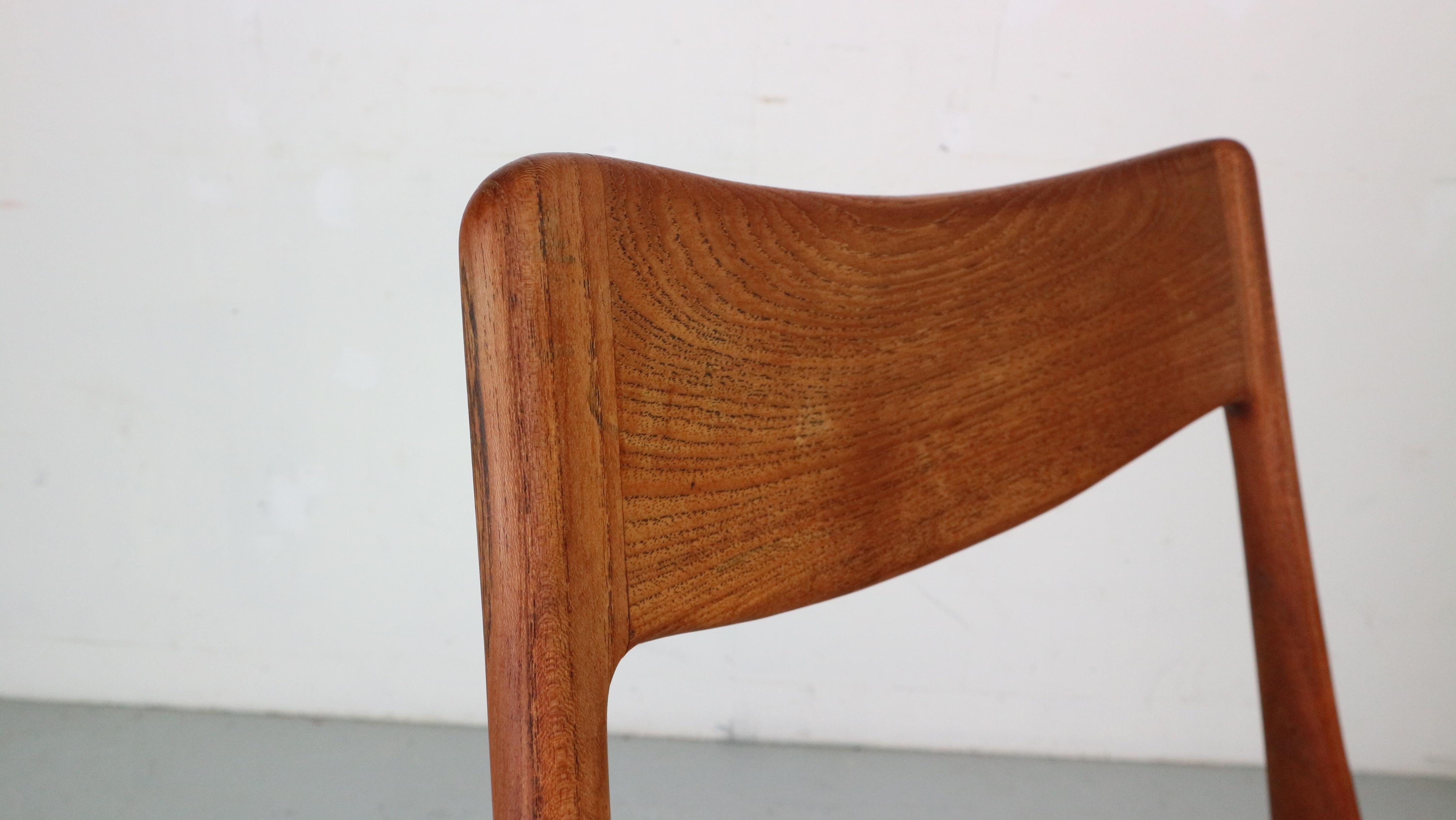Alfred Christensen: 4er-Set Stühle „Boomerang“ aus dänischem Teakholz im Angebot 8