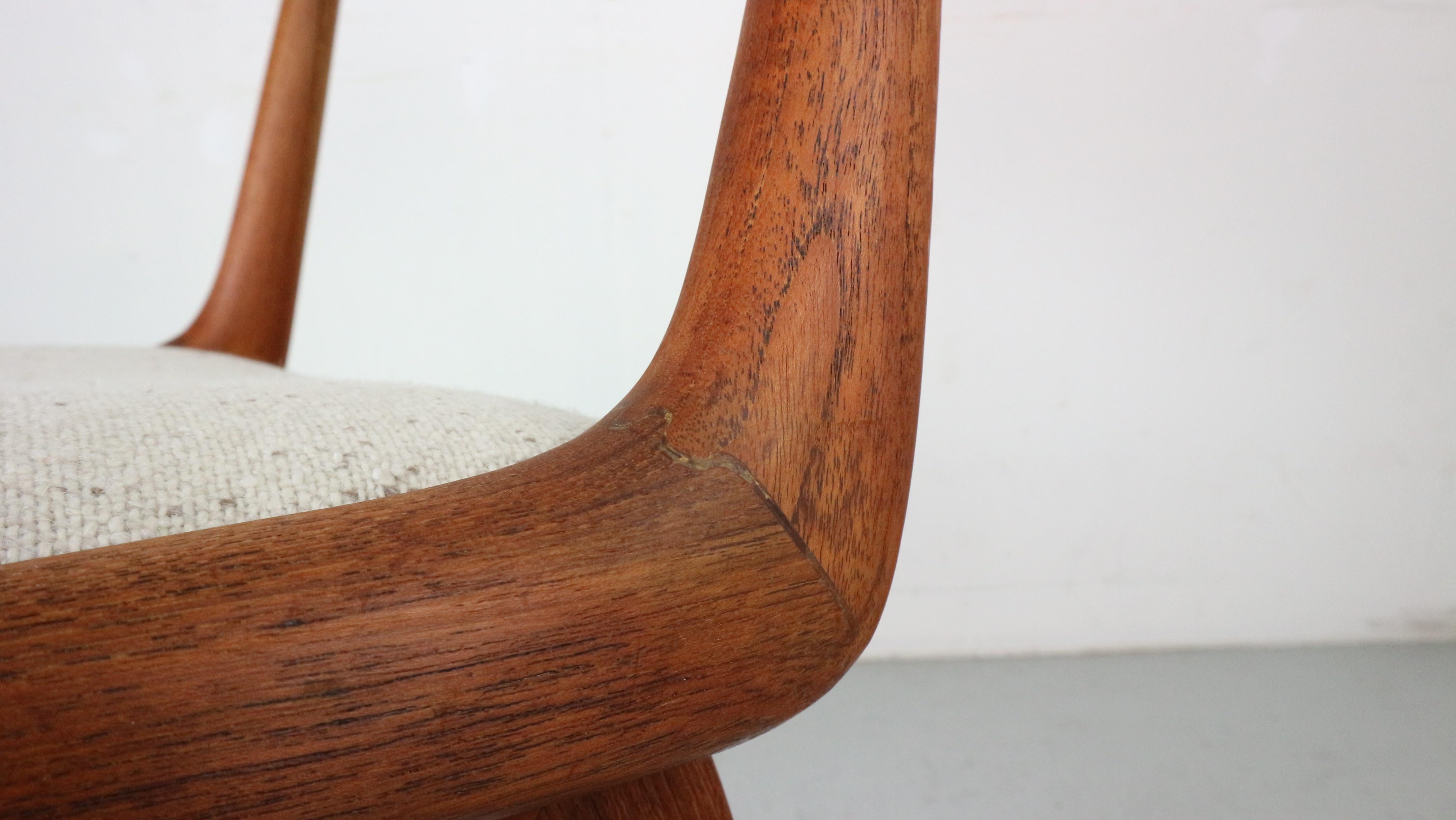 Alfred Christensen: 4er-Set Stühle „Boomerang“ aus dänischem Teakholz im Angebot 11