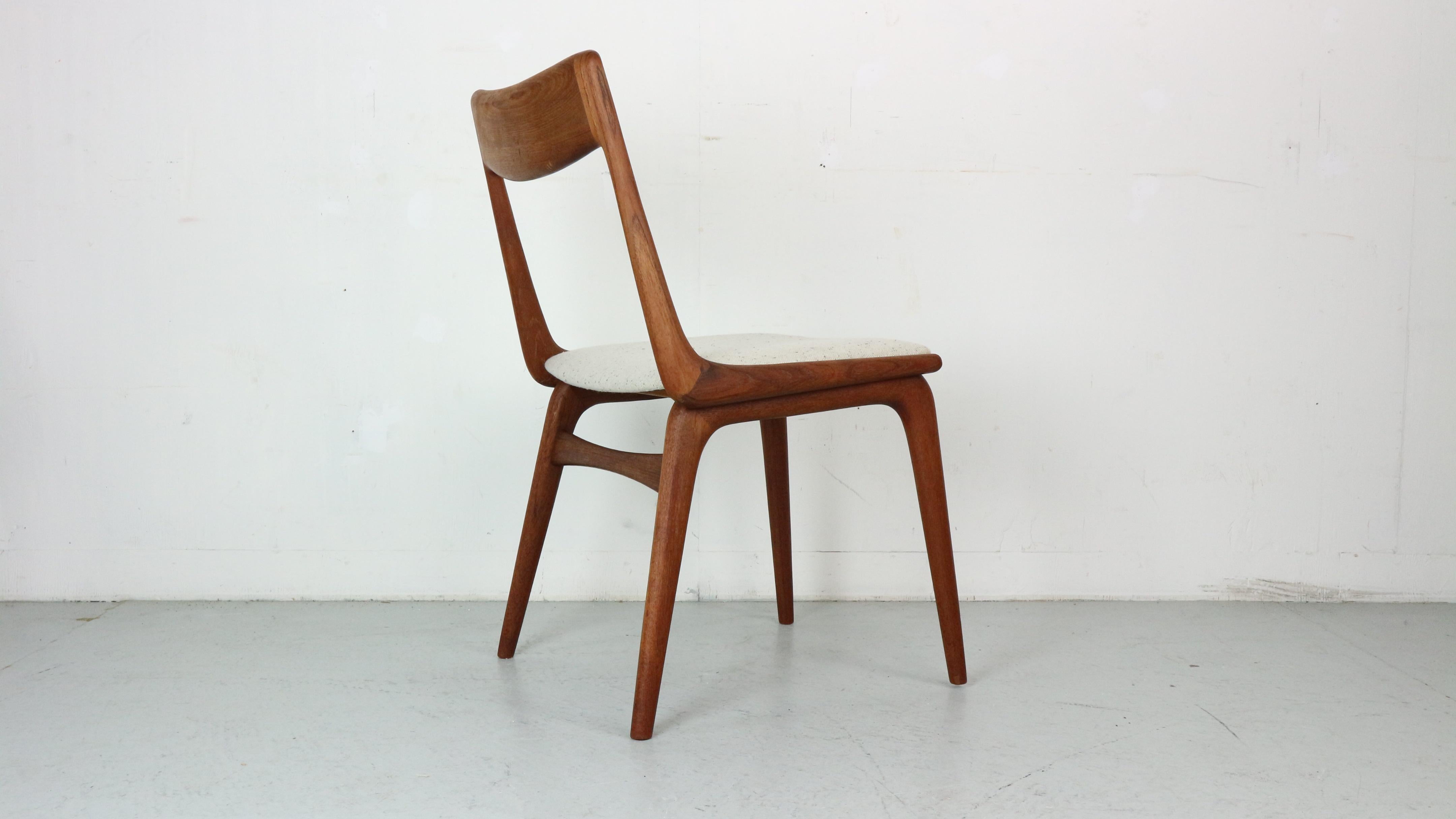 Alfred Christensen: 4er-Set Stühle „Boomerang“ aus dänischem Teakholz im Zustand „Gut“ im Angebot in The Hague, NL