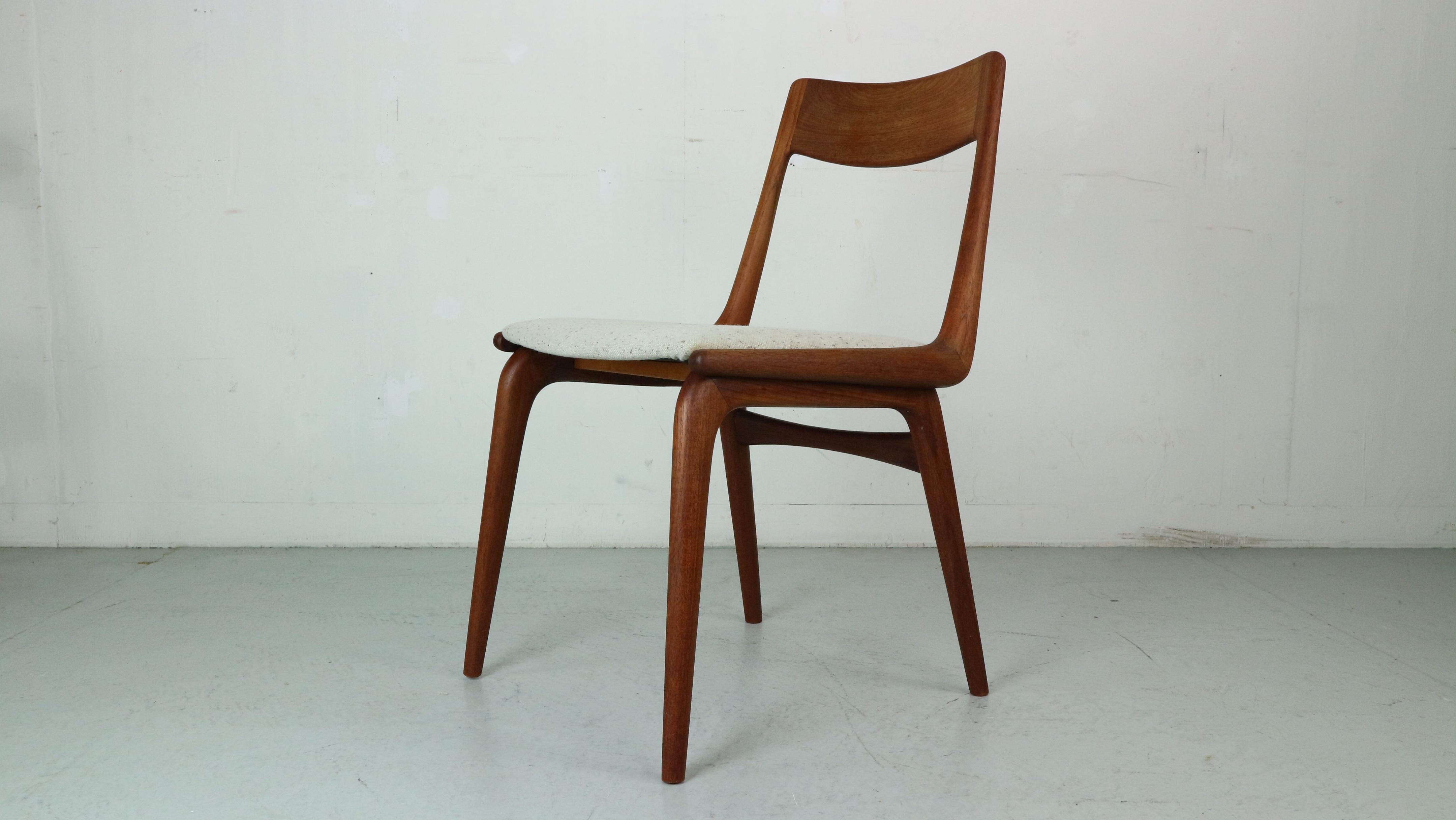 Alfred Christensen: 4er-Set Stühle „Boomerang“ aus dänischem Teakholz im Angebot 2