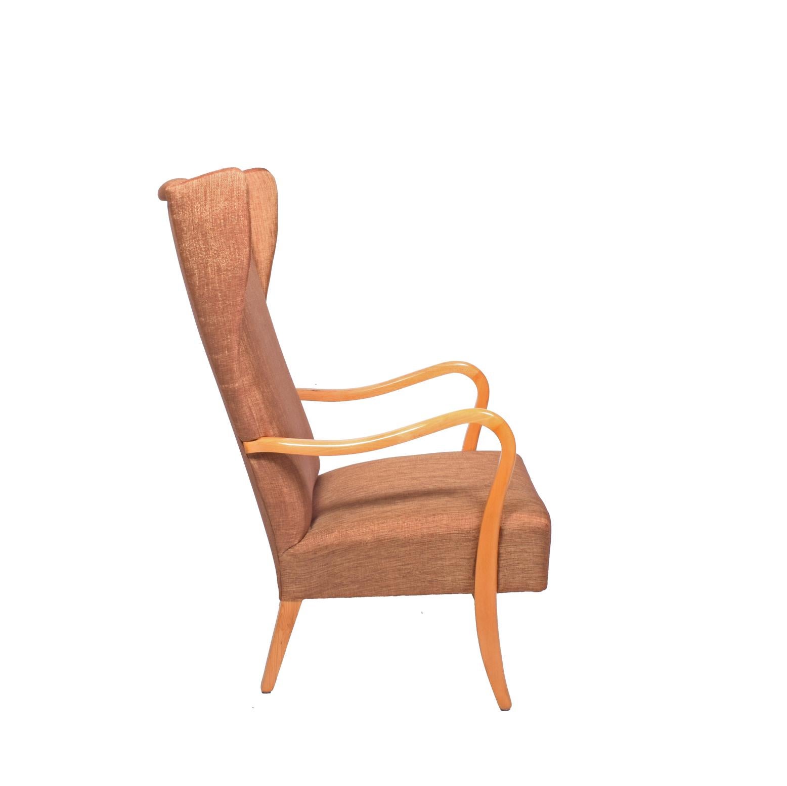 Danish Alfred Christensen Easy Chair for Slagelse Møbelværk, 1940s For Sale