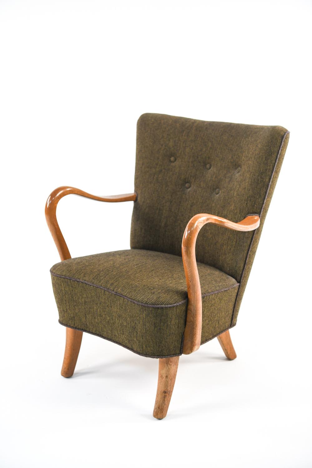 Alfred Christensen for Slagelse Easy Chair, Denmark, 1940's 3