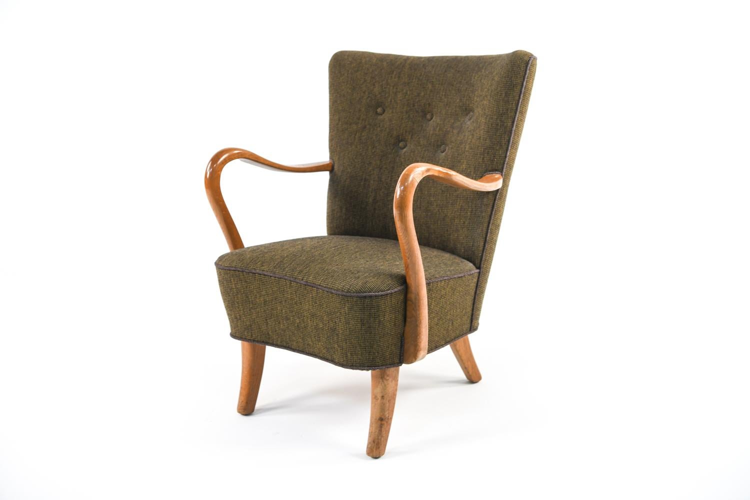 Alfred Christensen for Slagelse Easy Chair, Denmark, 1940's 4
