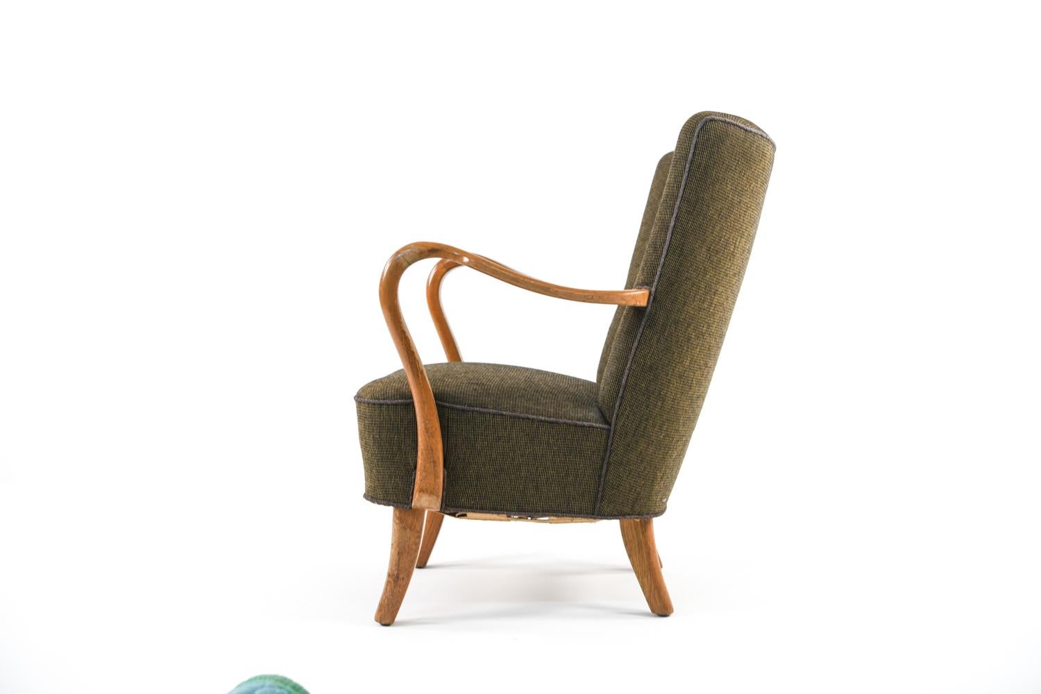 Alfred Christensen for Slagelse Easy Chair, Denmark, 1940's 5