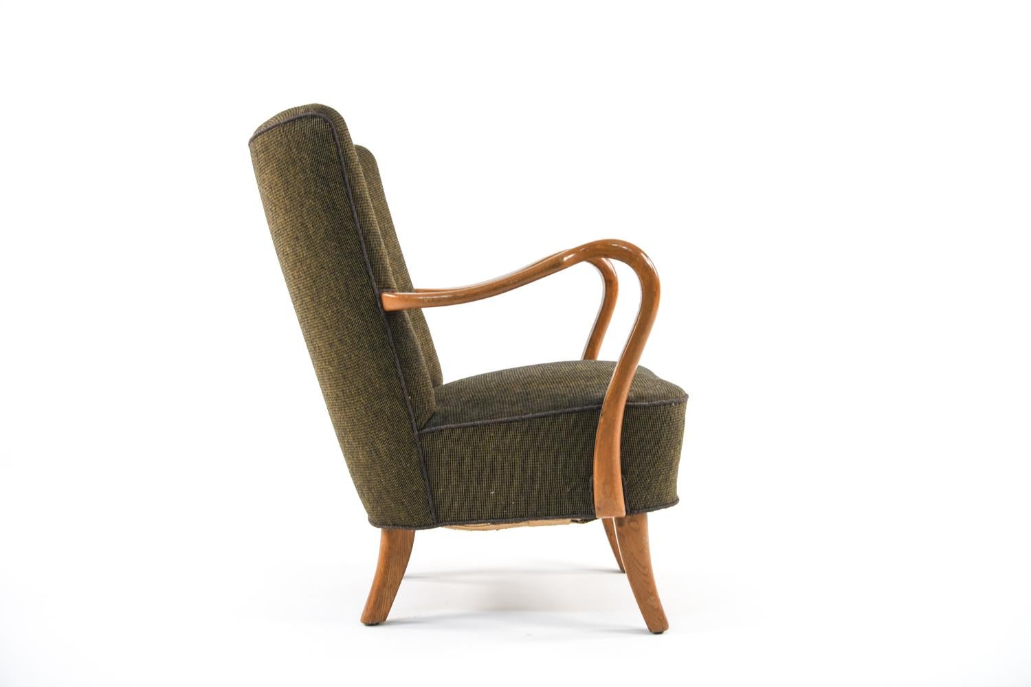 Alfred Christensen for Slagelse Easy Chair, Denmark, 1940's 7