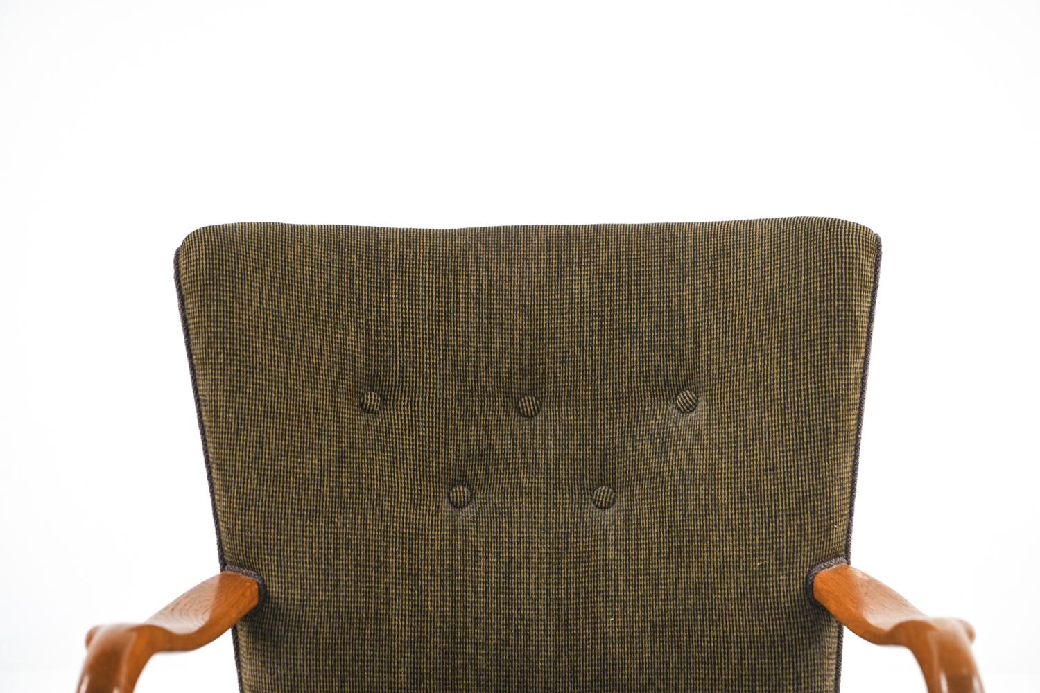 Danish Alfred Christensen for Slagelse Easy Chair, Denmark, 1940's