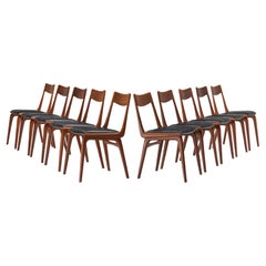 Alfred Christensen for Slagelse Møbelvaerk Set of 10 Dining Chairs in Teak
