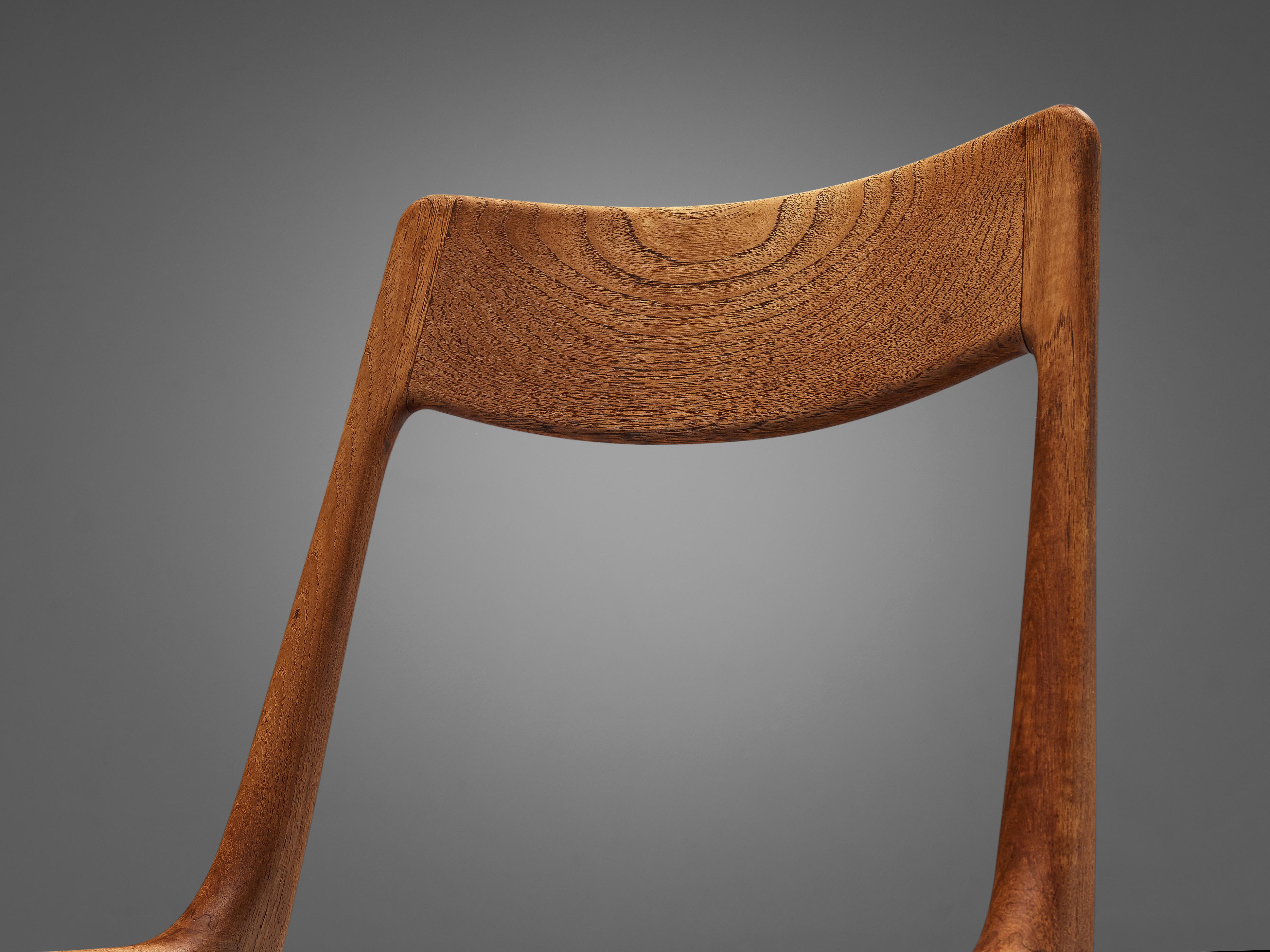 Alfred Christensen for Slagelse Møbelvaerk Set of Six 'Boomerang' Dining Chairs 2