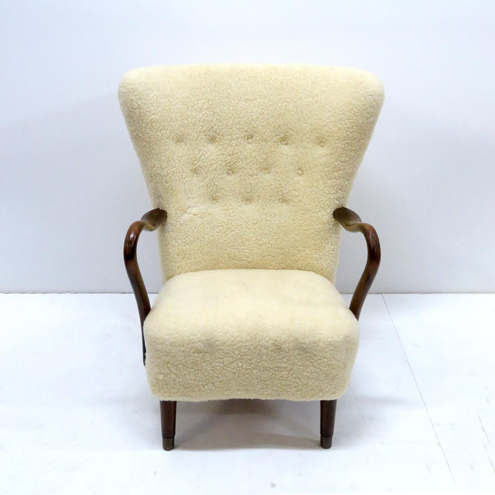 Scandinavian Modern Alfred Christensen Lounge Chair, 1940