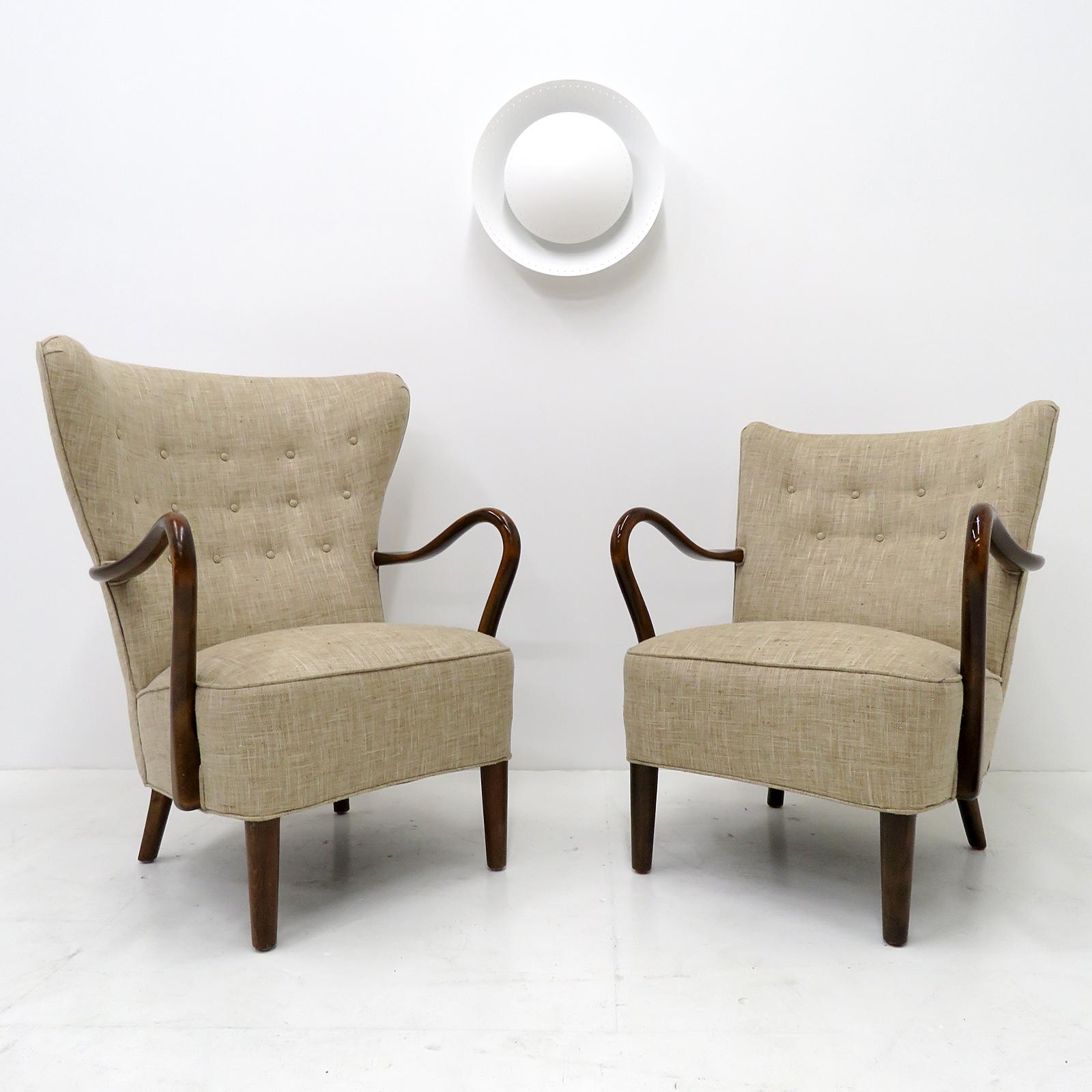 Alfred Christensen Highback Lounge Chair, 1950 For Sale 2