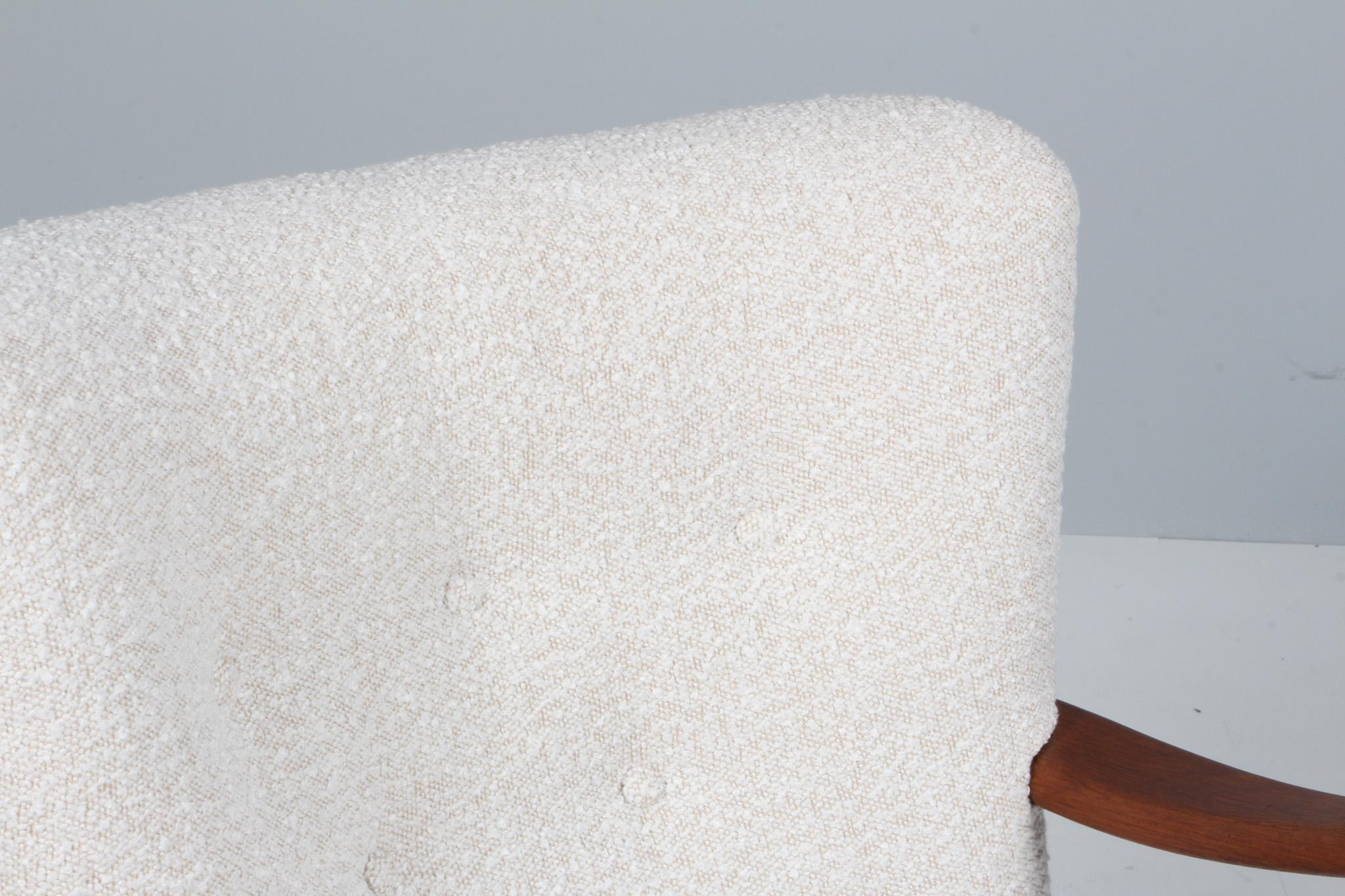 Scandinavian Modern Alfred Christensen, Lounge chair in boucle, 1940s For Sale