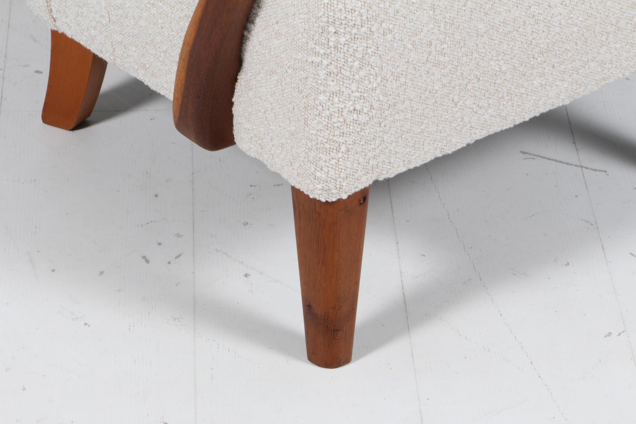 Danish Alfred Christensen, Lounge chair in boucle, 1940s For Sale