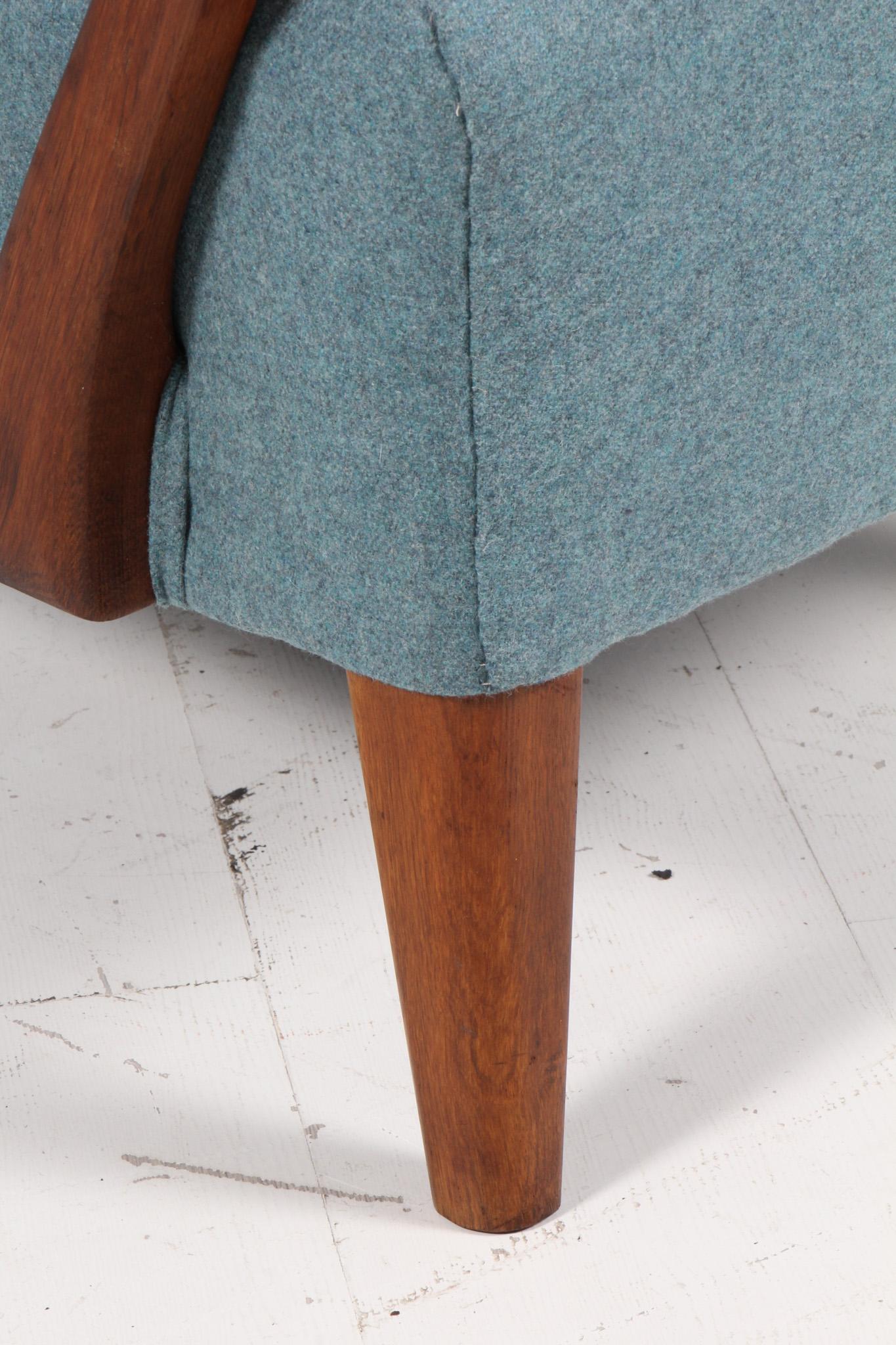 Alfred Christensen, Lounge chair in boucle, 1940s In Good Condition For Sale In Esbjerg, DK