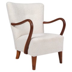 Alfred Christensen, fauteuil de salon en bouclette, années 1940
