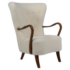 Alfred Christensen, chaise longue en laine d'agneau, années 1940