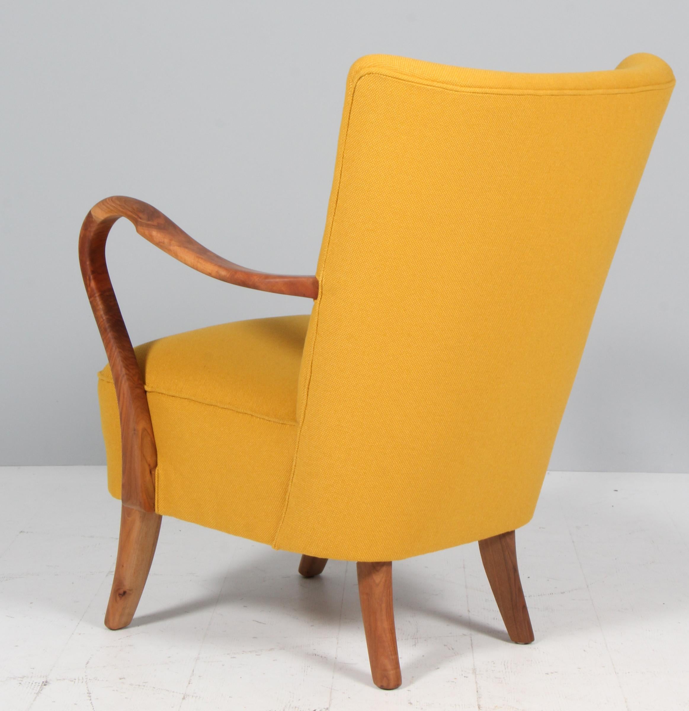 Laine Alfred Christensen, Chaise longue en laine jaune, années 1940