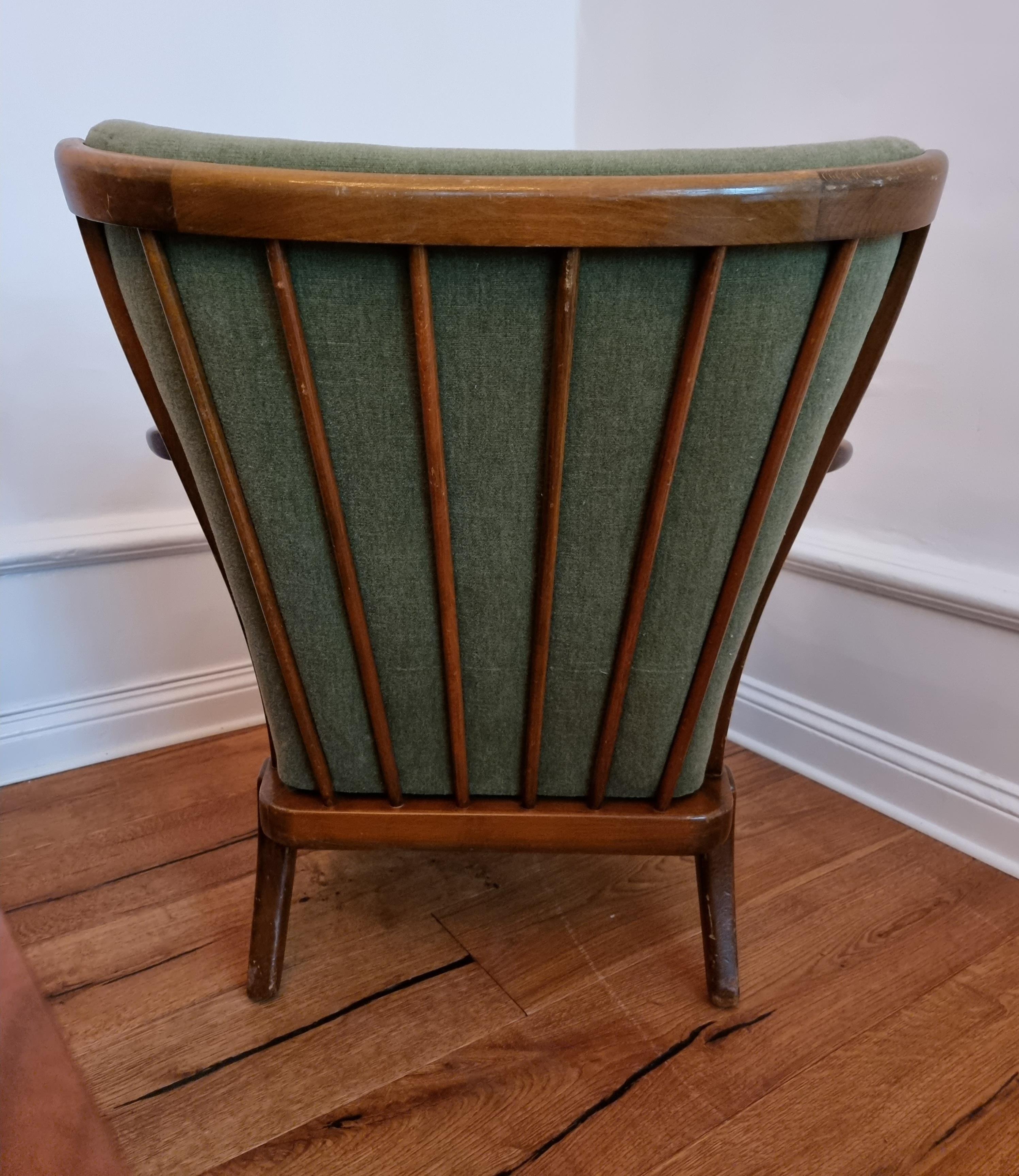 Fabric Alfred Christensen, Modern Classic Easy Chair, Midcentury /Scandinavian Modern