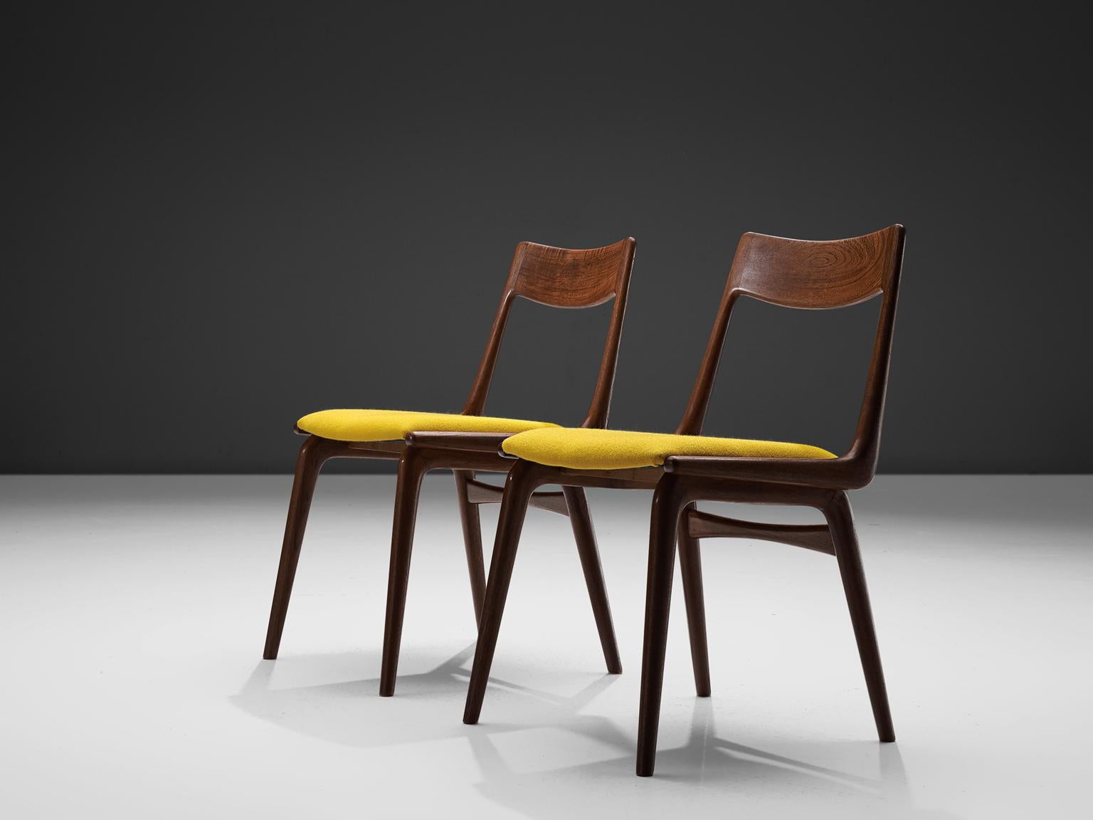 Danish Alfred Christensen Set of 'Boomerang' Chairs in Teak
