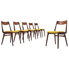Alfred Christensen Set of 'Boomerang' Chairs in Teak