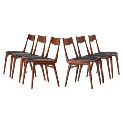 Vintage Alfred Christensen Set of Six 'Boomerang' Chairs in Teak