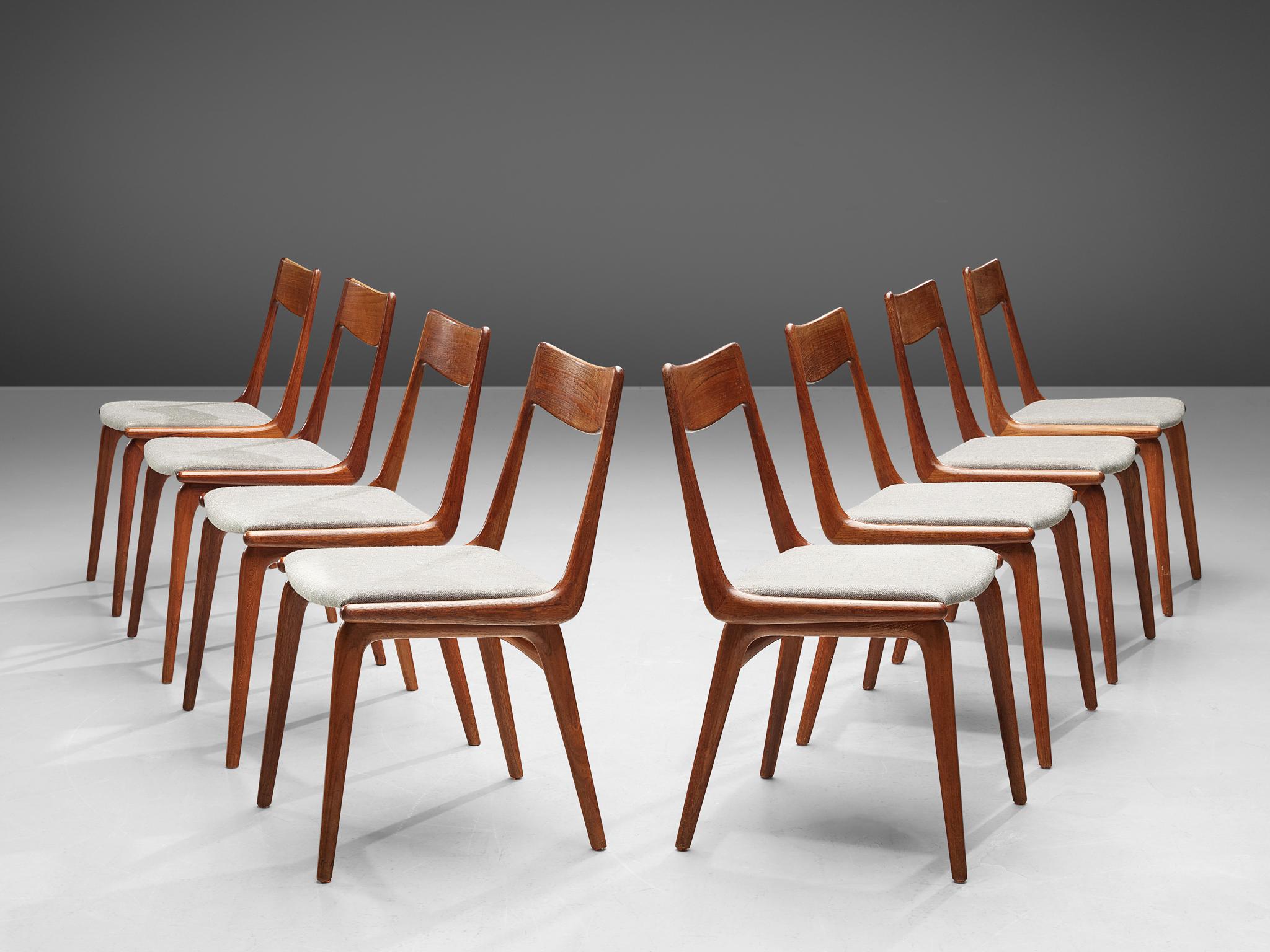 Alfred Christiansen 'Boomerang' Chairs In Good Condition In Waalwijk, NL