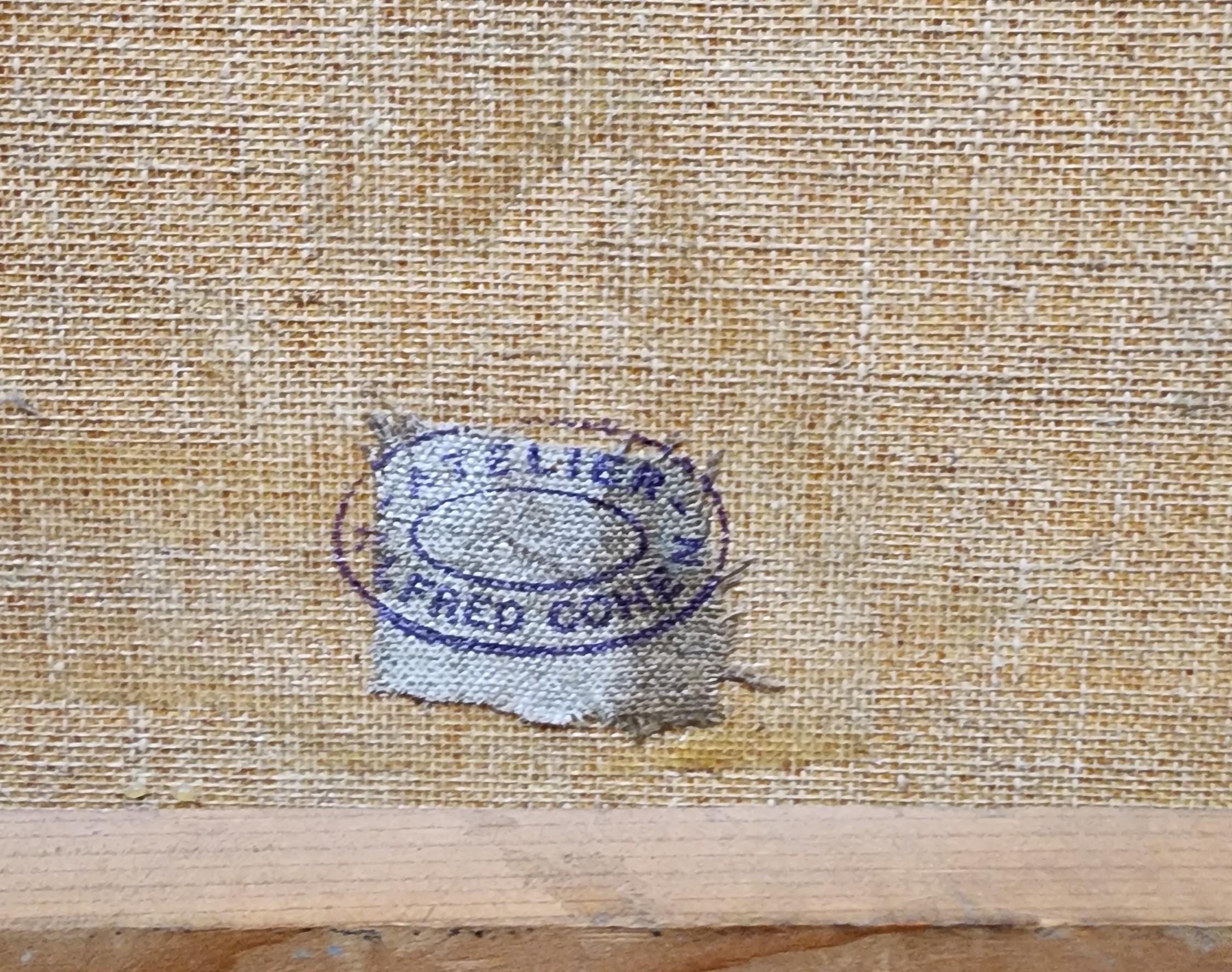 Alfred Cohen (estadounidense, 1920 - 2001) 

Firmado: A. Cohen (abajo, a la derecha)

Estampado: Atelier Alfred Cohen (en el verso del lienzo)

