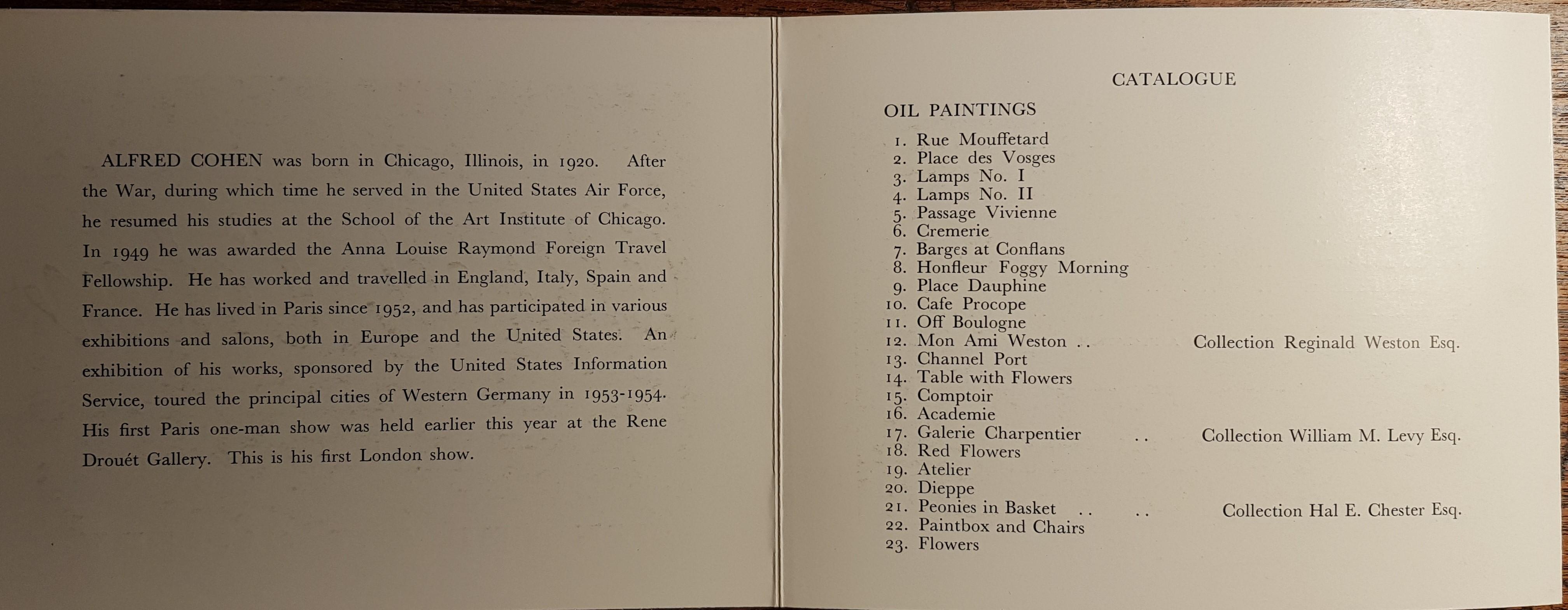 Frente a Boulogne, escena portuaria francesa, artista de Chicago, gran óleo abstracto de los años 50 en venta 2