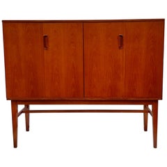 Alfred Cox for Heals Teak Drinks Highboard Drinks Cabinet / Sideboard, 1950s