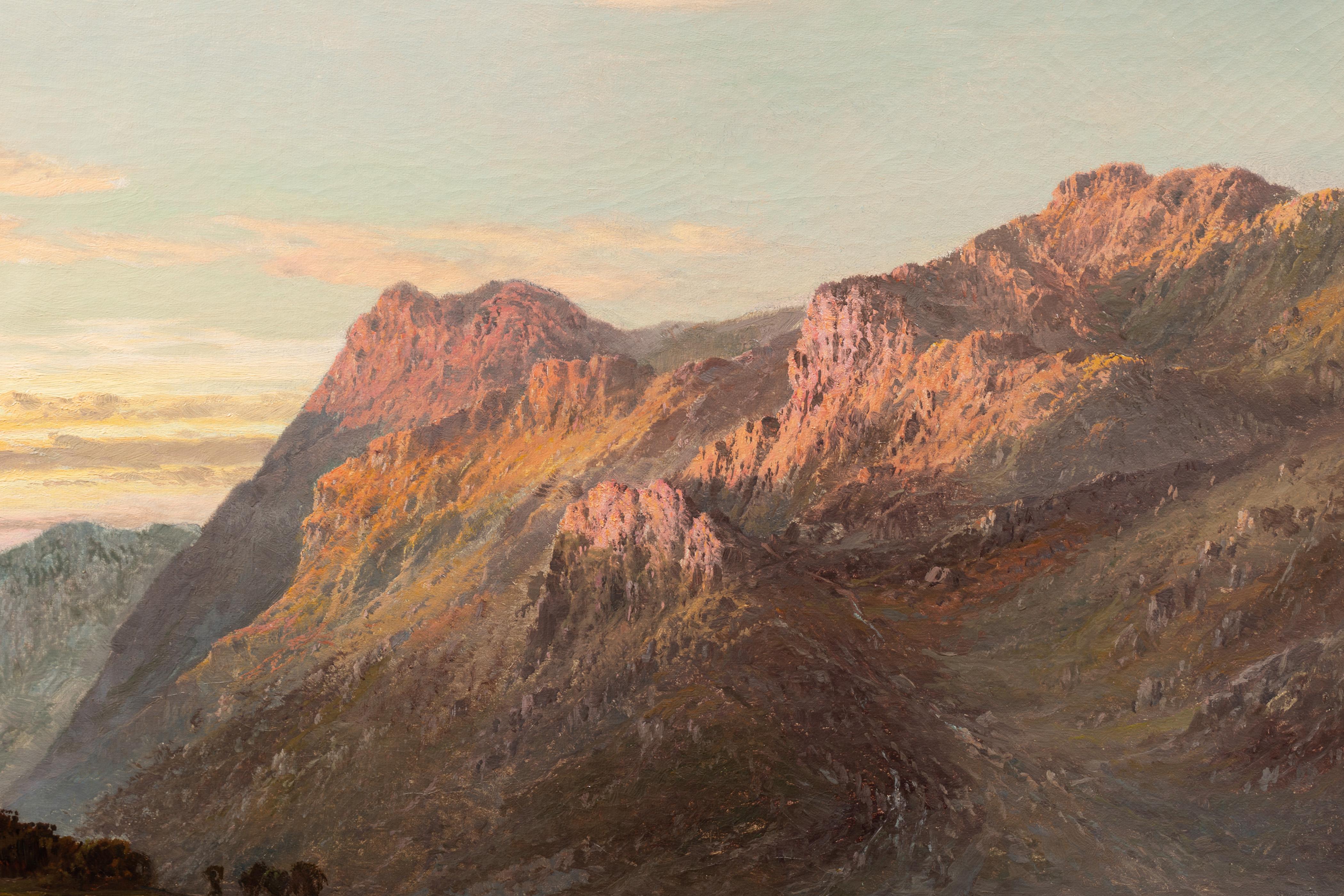 Scottish Alfred de Breanski, Landscape of Scotland, Perthshire Valley For Sale